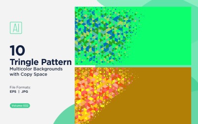 Bunte Dreiecke in verschiedenen Größen Vielseitiger Musterhintergrund 112
