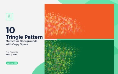 Bunte Dreiecke in verschiedenen Größen Vielseitiger Musterhintergrund 126