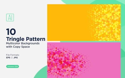 Bunte Dreiecke in verschiedenen Größen Vielseitiger Musterhintergrund 136