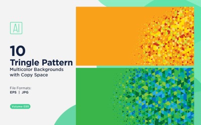 Colorful Triangles of Various Sizes Versatile Pattern Background 179