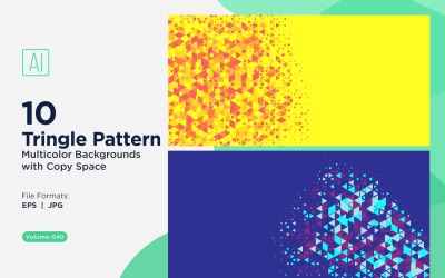 Färgglada trianglar i olika storlekar mångsidigt mönsterbakgrund 120