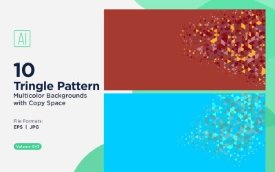 Färgglada trianglar i olika storlekar mångsidigt mönsterbakgrund 123