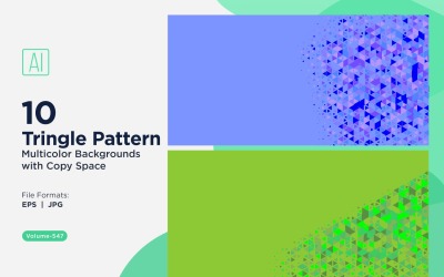 Färgglada trianglar i olika storlekar mångsidigt mönsterbakgrund 127