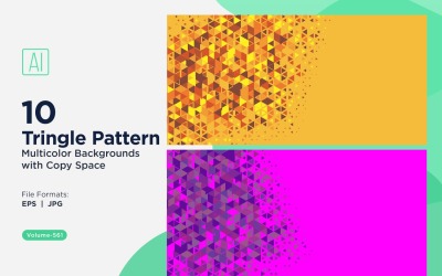 Färgglada trianglar i olika storlekar mångsidigt mönsterbakgrund 141