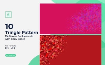 Färgglada trianglar i olika storlekar mångsidigt mönsterbakgrund 147