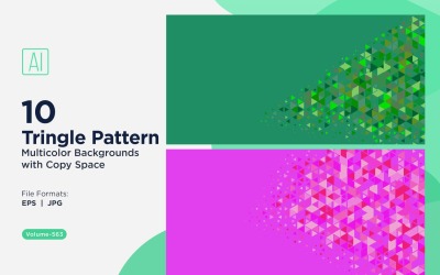 Triangoli colorati di varie dimensioni Versatile modello di sfondo 143
