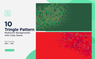 Triangoli colorati di varie dimensioni Versatile modello di sfondo 160