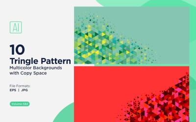 Triangoli colorati di varie dimensioni Versatile modello di sfondo 162