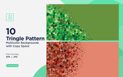 Triangoli colorati di varie dimensioni Versatile modello di sfondo 175