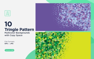 Triangoli colorati di varie dimensioni Versatile modello di sfondo 176