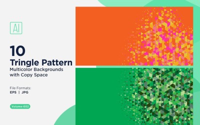 Triangoli colorati di varie dimensioni Versatile modello di sfondo 182