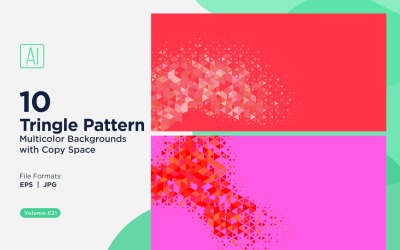 Triangoli colorati di varie dimensioni Versatile modello di sfondo 201