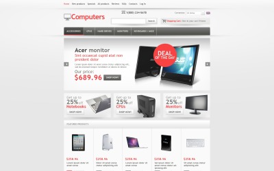 High-tech Computers ZenCart sablon 44409