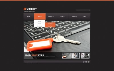 Шаблон веб-сайта безопасности