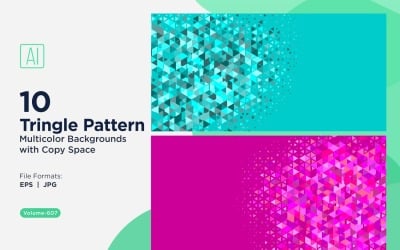 Colorful Triangles of Various Sizes Versatile Pattern Background 187