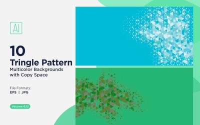 Colorful Triangles of Various Sizes Versatile Pattern Background 202