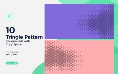 Dynamic Triangles Pattern Background for Creative Projects 633