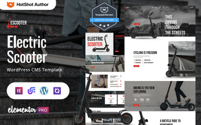Escooter – преміальна багатофункціональна тема WordPress Elementor для електричного самоката
