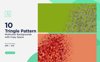 Triangoli colorati di varie dimensioni Versatile modello di sfondo 193