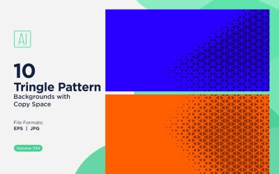 Dynamische driehoekenpatroonachtergrond voor creatieve projecten 754
