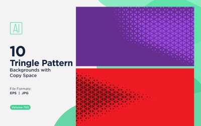 Dynamischer Dreiecksmuster-Hintergrund für kreative Projekte 760