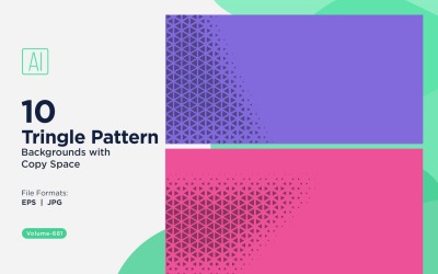 Sfondo con motivo triangoli dinamici per progetti creativi 681