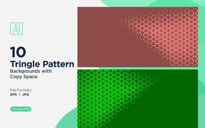 Sfondo con motivo triangoli dinamici per progetti creativi 730