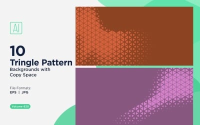 Colorful Triangles of Various Sizes Versatile Pattern Background 828