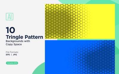 Triangoli colorati di varie dimensioni Versatile modello di sfondo 815