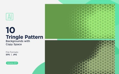 Triangoli colorati di varie dimensioni Versatile modello di sfondo 817