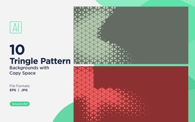 Triangoli colorati di varie dimensioni Versatile modello di sfondo 821