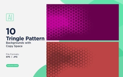 Colorful Triangles of Various Sizes Versatile Pattern Background 840