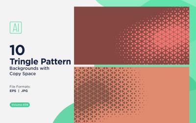 Triangoli colorati di varie dimensioni Versatile modello di sfondo 838