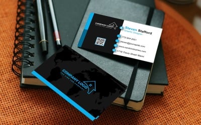 Business Card Template - E-card Template with Customizable Designs - 517