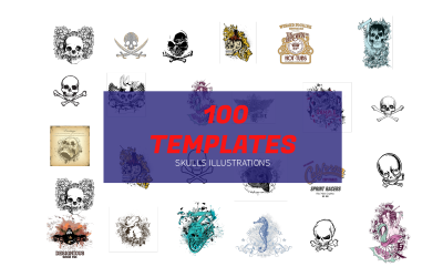 100 kreative Illustrationen Paket -0516-24