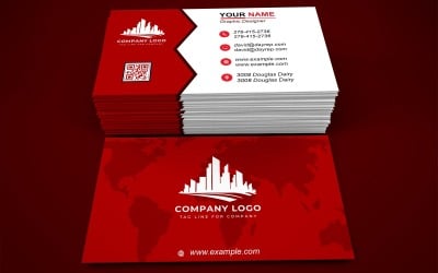 Plantilla de tarjeta de presentación - Plantilla de tarjeta electrónica con diseños personalizables - 525