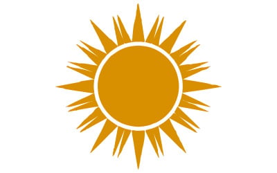 Sun silhouette art illustration