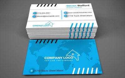 Visitekaartjessjabloon - E-cardsjabloon met aanpasbare ontwerpen - 516
