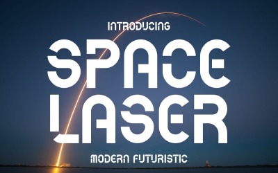 Space Laser - Carattere futuristico moderno