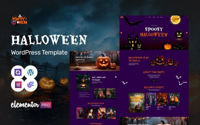 Happywen - Halloween WordPress Elementor-tema