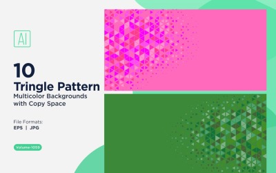 Triangoli colorati di varie dimensioni Versatile modello di sfondo 1059