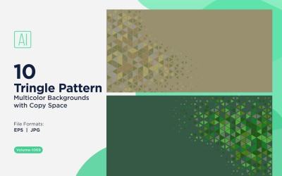 Triangoli colorati di varie dimensioni Versatile modello di sfondo 1069