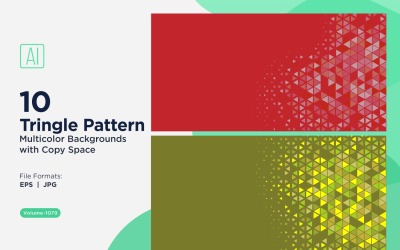 Triangoli colorati di varie dimensioni Versatile modello di sfondo 1079