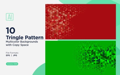 Triangoli colorati di varie dimensioni Versatile modello di sfondo 1096
