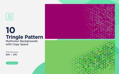 Bunte Dreiecke in verschiedenen Größen Vielseitiger Musterhintergrund 1118