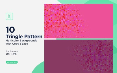 Colorful Triangles of Various Sizes Versatile Pattern Background 1125