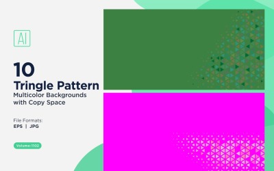 Triangoli colorati di varie dimensioni Versatile modello di sfondo 1102