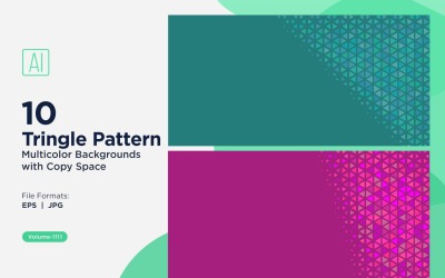 Triangoli colorati di varie dimensioni Versatile modello di sfondo 1111