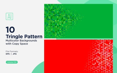 Triangoli colorati di varie dimensioni Versatile modello di sfondo 1121