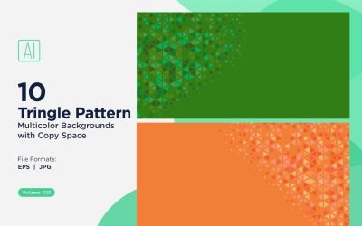 Colorful Triangles of Various Sizes Versatile Pattern Background 1131